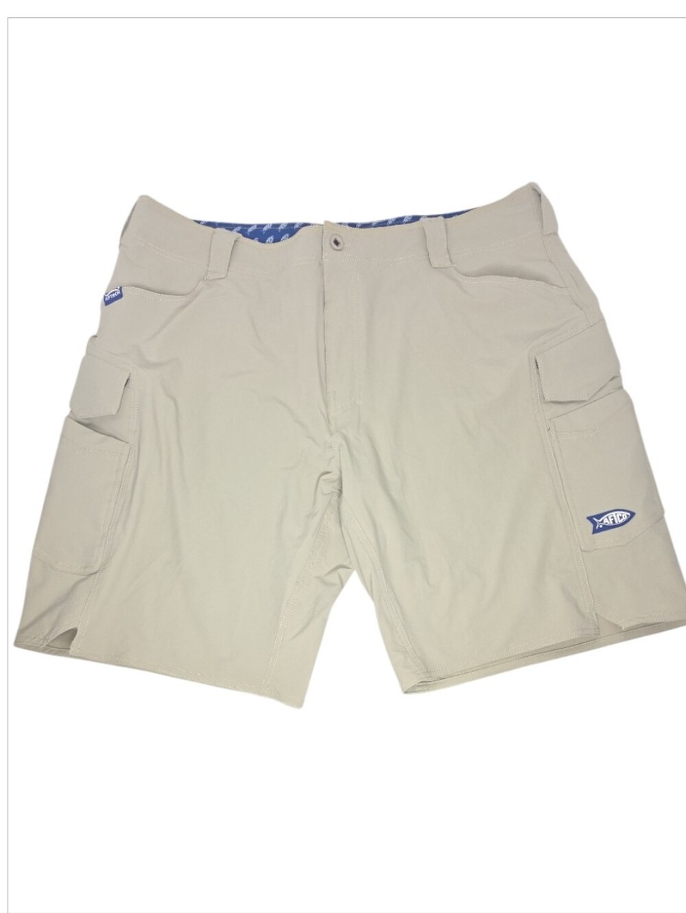 AFTCO Men's AFTECH Active Fit Khaki Performance Hybrid Shorts Size 40